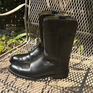 Justin Boots Men's Classic Black Basic Western Boots